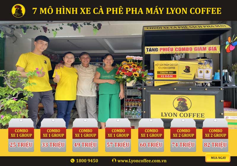 xe bán cafe pha máy